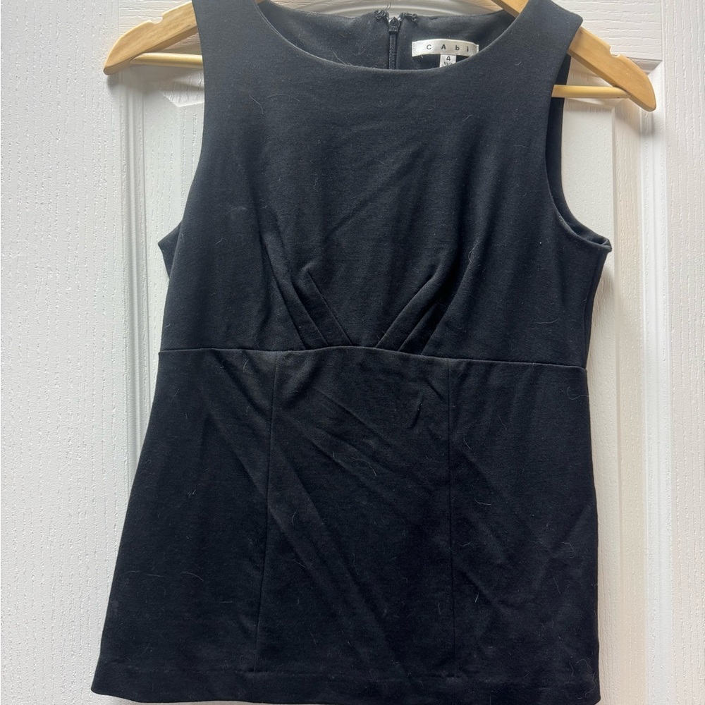 CAbi Elegant Black Tank Top